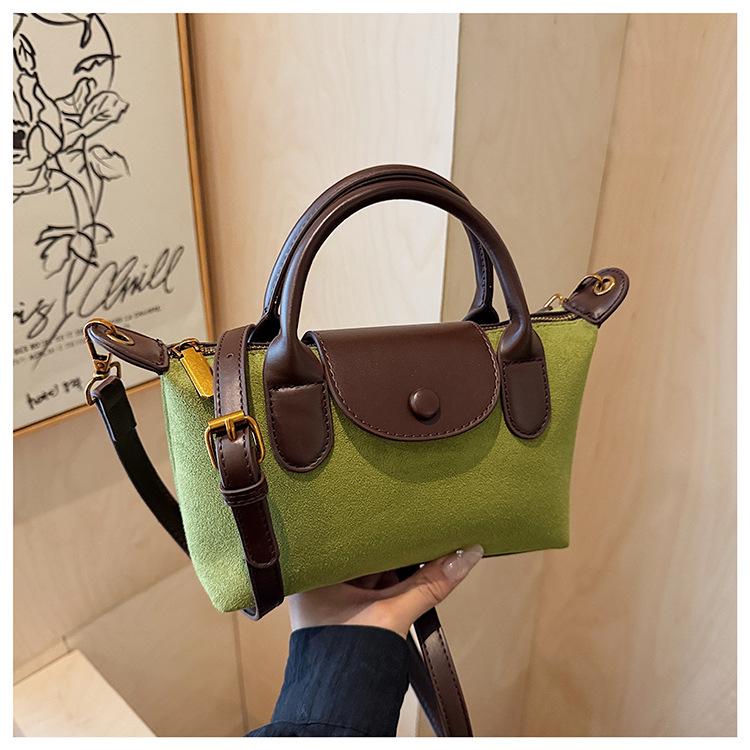 Autumn New Matte Handbag Texture Large Capacity Dumpling Bag Simple Versatile Women's Messenger Bag