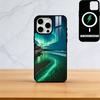 Prime Aurora Borealis Phone Case For iPhone17,16,15,14,13,12,11 Plus,Pro Magnetic For Magsafe Wireless Charging
