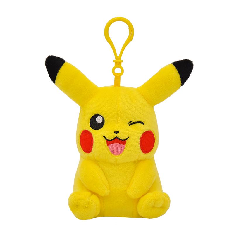 Plush Keychain Cartoon Toys Pikachu Charmander Psyduck Squirtle Snorlax Wobbuffet Doll Kids Kawai Toy Gift