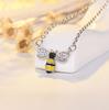 2026 Plated Sterling Silver New Popular Jewelry Women's Korean Version Bee Collarbone Chain Short URL Korea Qixi Festival Small Gift