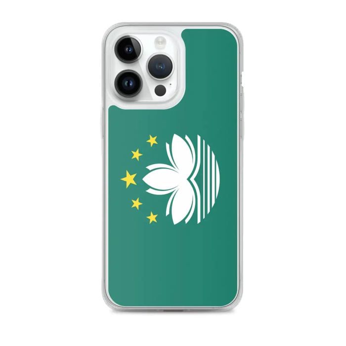 Coque iPhone - Macao - Drapeau - Souple - Multicolore - TPU Transparent
