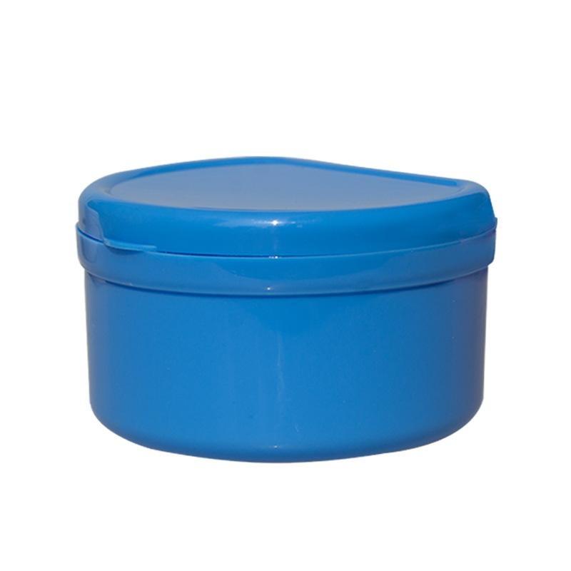 Multi Color Denture Bath Case Leak Proof Lid And Drain Basket For Retainer Storage Oral Care Travel