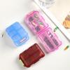 Transparent Double-Layer 8-Compartment Portable Pill Organizer