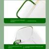 With Lid and Straw Transparent Glass Cup Square Juice Glass Couple Gifts Coffee Cup  Home Bar