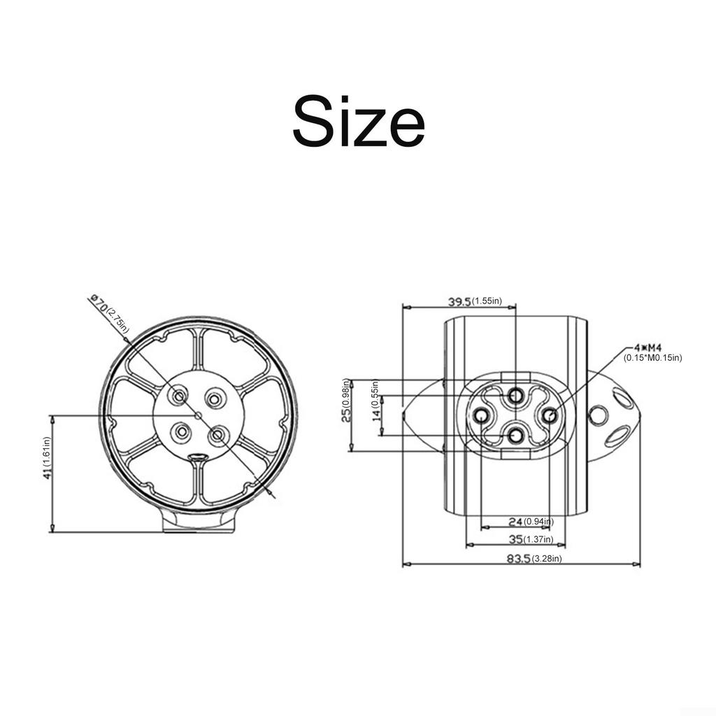 High Performances Underwater Thruster Brushless Motor For Remote Control Boat Ship Model 2000m Depth Stable Construction