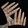 Mittelalterlicher Retro Gebürsteter Ring Damen Schlichtes Nischendesign Leichter Luxus Hochwertiger Zirkon Personalisierter Offener Ring