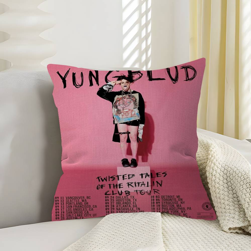 Yungblud Cantante Cuscino Cuscino Anime Copricuscino per Divano Letto Testata Letto Copricuscino 45X45 Cm Moda