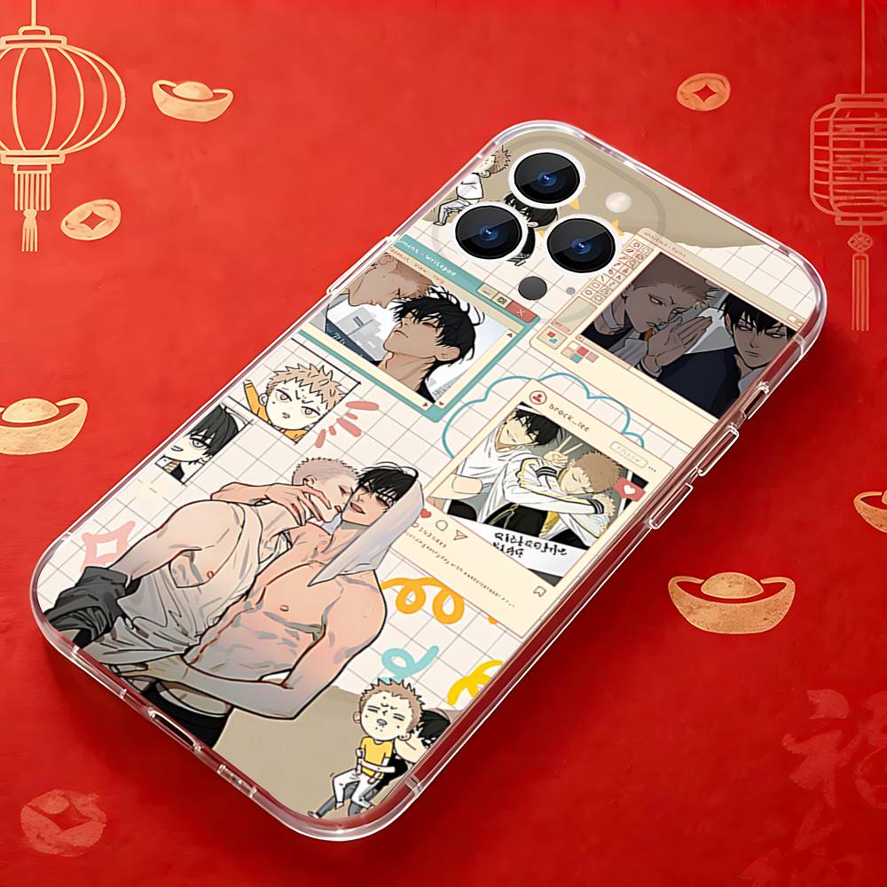 Cartoon BL 19 Days Comics Phone Case For iPhone 17,16,15,14,13,12,11 Pro,Max,Plus,X,XS,XR,SE4,E Mini Transparent Soft Cover