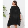 Rochie Cover-Up Croșetată Manual cu Patchwork Floral Mărimi Mari pentru Femei, Largă, de Plajă, Cover-Up pentru Bikini, Îmbrăcăminte Exterioară