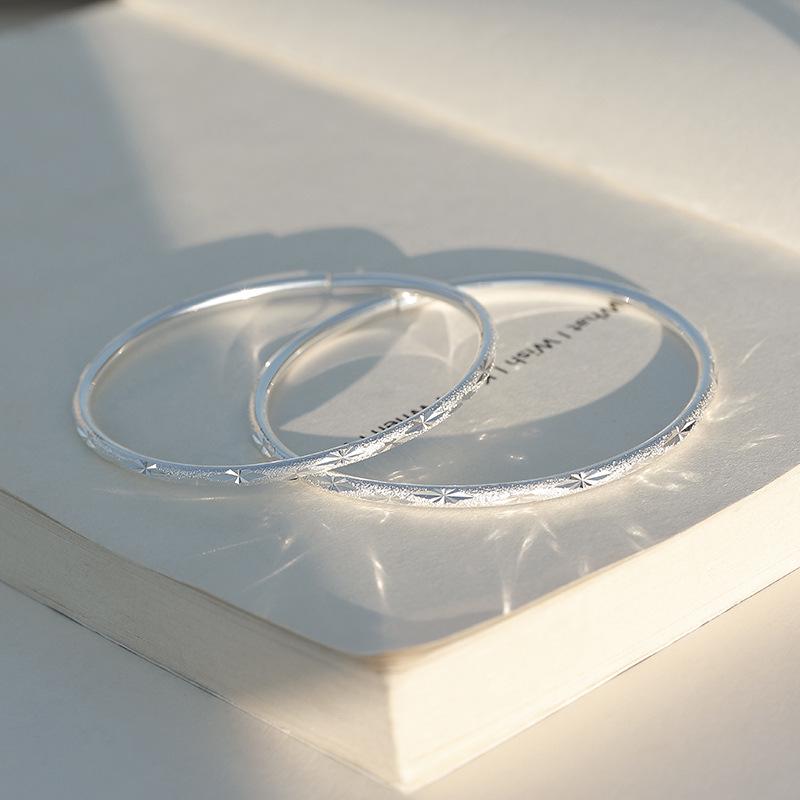 Серебряный браслет-пара  Гипсофила : Женский браслет и мужской подарок