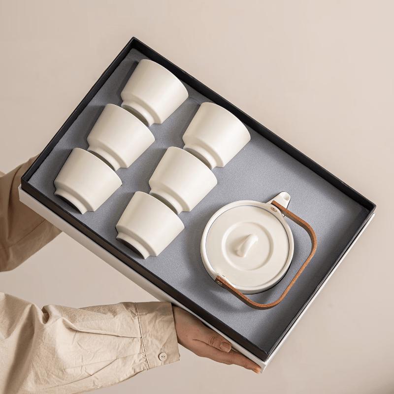 Minimalist Ceramic Kung Fu Tea Set