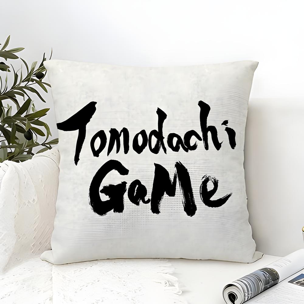 Classic Comic Anime T-Tomodachi Game 1 Pillow Case Linen Pillow Case Sofa Home Decor Cushion Cover Cushion Cove
