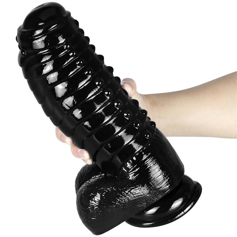 9,8 cm Giant Anal Expansion Expansion Heteroseksuell Giant Anal Plug Simulering Penis Penis Ekstra stor diameter Voksenprodukter