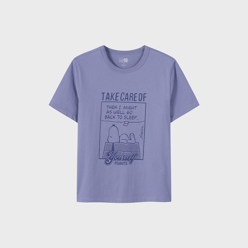 Top Ten Women'S) Cotton Collaboration Short Sleeve T-Shirt (Peanuts)_Msf2Ts2004