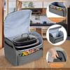 Practical Oversized Slow Cooker Organizers Case With Zippered Compartment and Padded Protective Lining Daily Use
