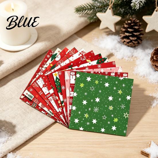 Handmade Greeting Card Supplies 12 Sheet Christmas Scrapbook Paper Winter Holiday Craft 5.9 x Inch Tree Snowflake Paper Snowman Decorative Cardstock