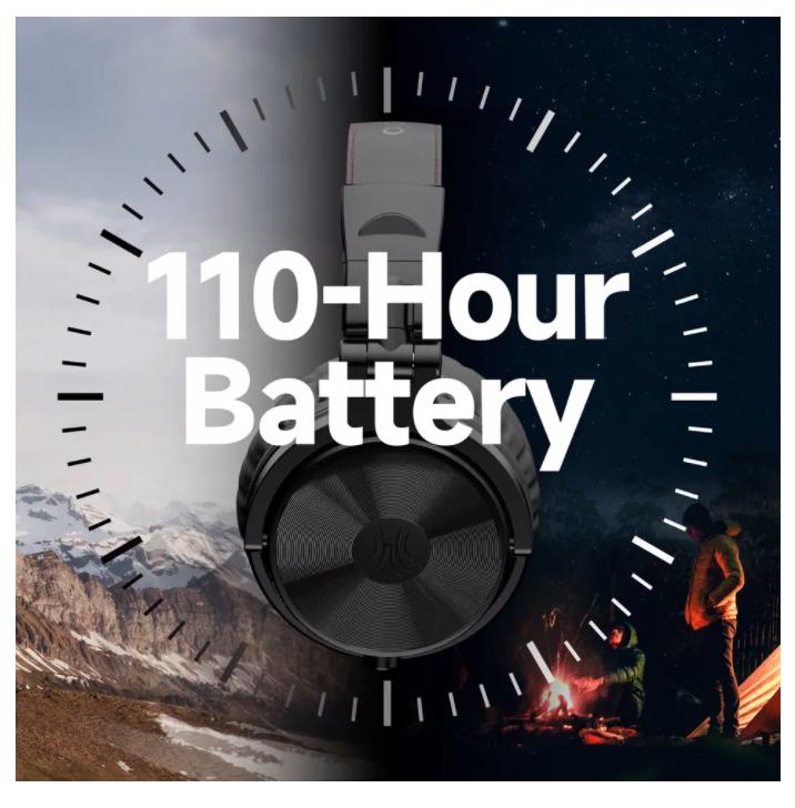 Oneodio Pro C Kabellose Kopfhörer 110H Wiedergabezeit, Bluetooth 5.2, Faltbare Bequeme Passform, Tiefbass Stereo-Kopfhörer mit Mikrofon