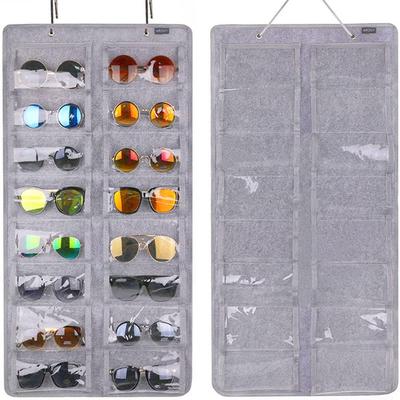 Sunglasses Hanging Organizer Hanging Bag Hanging Wall Glasses Holder Pocket Wall Stand Holder