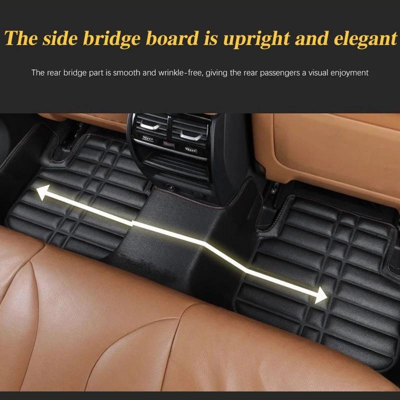 Car Accessories For Kia Stonic ~2024 KX1 Car LHD Floor Mats Waterproof Leather Panel Liner Carpet Foot Part
