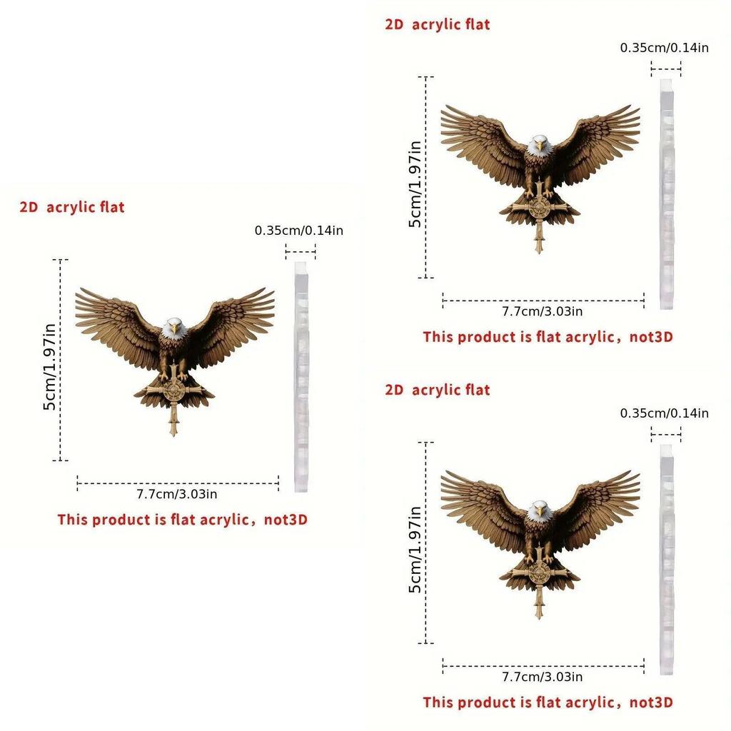Vintage Acrylic Eagle Cross Car Hanging Ornament Perfect For Stylish Interior Decor