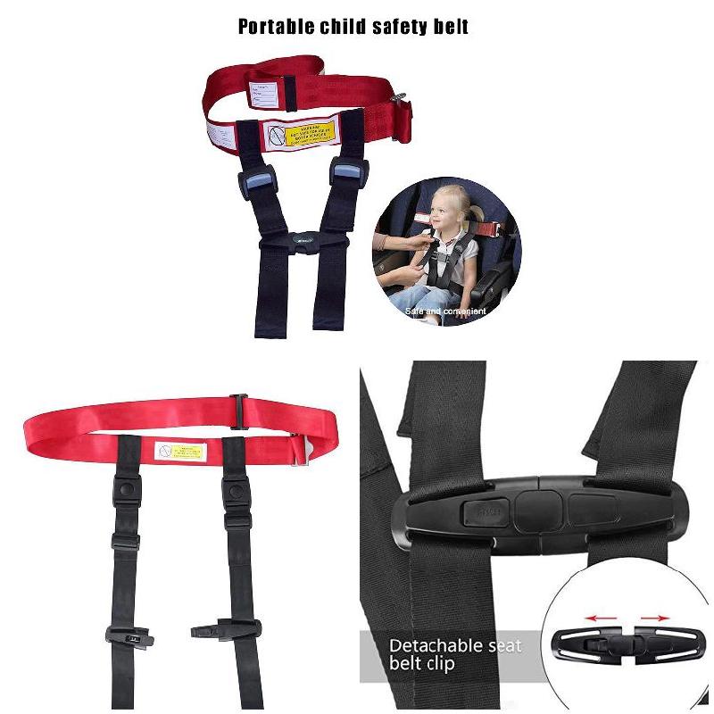 Imbracatura per Bambini da Viaggio Domestico Pratica Facile da Installare Sistema di Fasciatura di Sicurezza Regolabile per Bambini Accessorio da Viaggio in Aereo per Bambini