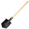 Changlin 106A Russian-Style Sapper Shovel - 80cm Wooden Handle, Large Military Engineering Outdoor Shovel
