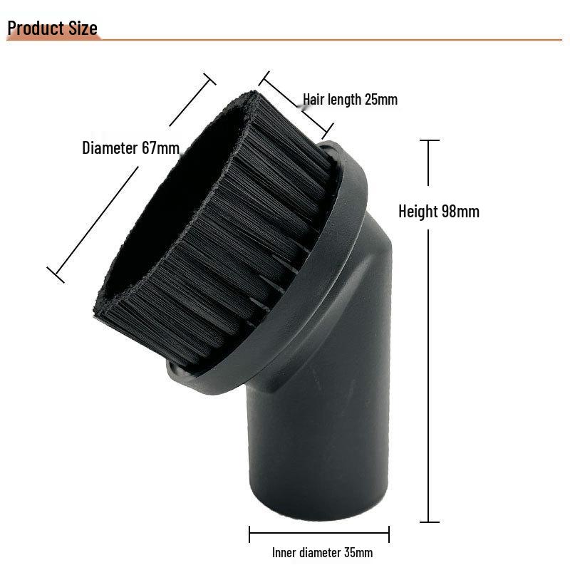 Universal 35mm Round Brush and Sofa Nozzle for Midea Jieno Vacuum Cleaner