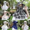 Anti UV Face Mask Sun Hat Wide Brim Fisherman Hat Fashion Face Cover Headwear  Summer