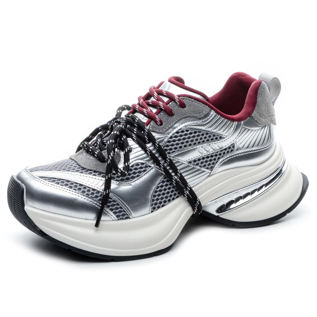 Silver Core Storm 2025 Summer New Color Matching Pair of Shoelaces Casual Shoes Women's Platform Heightening Dad Shoes Women's Shoes