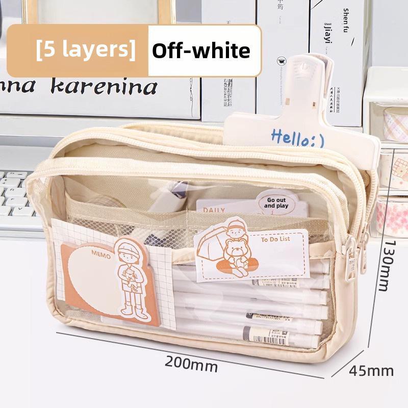 2024 Kids' Transparent Pencil Case - Primary School Model for Boys & Girls