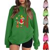 Sweat à capuche de Noël léger à manches longues pour femme