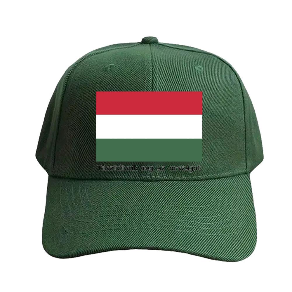 Hungarian Flag Tiszttsuk meg az orszgot Baseball cap woman men summer Casual sun hat Adult adjustable hiking fishing hat