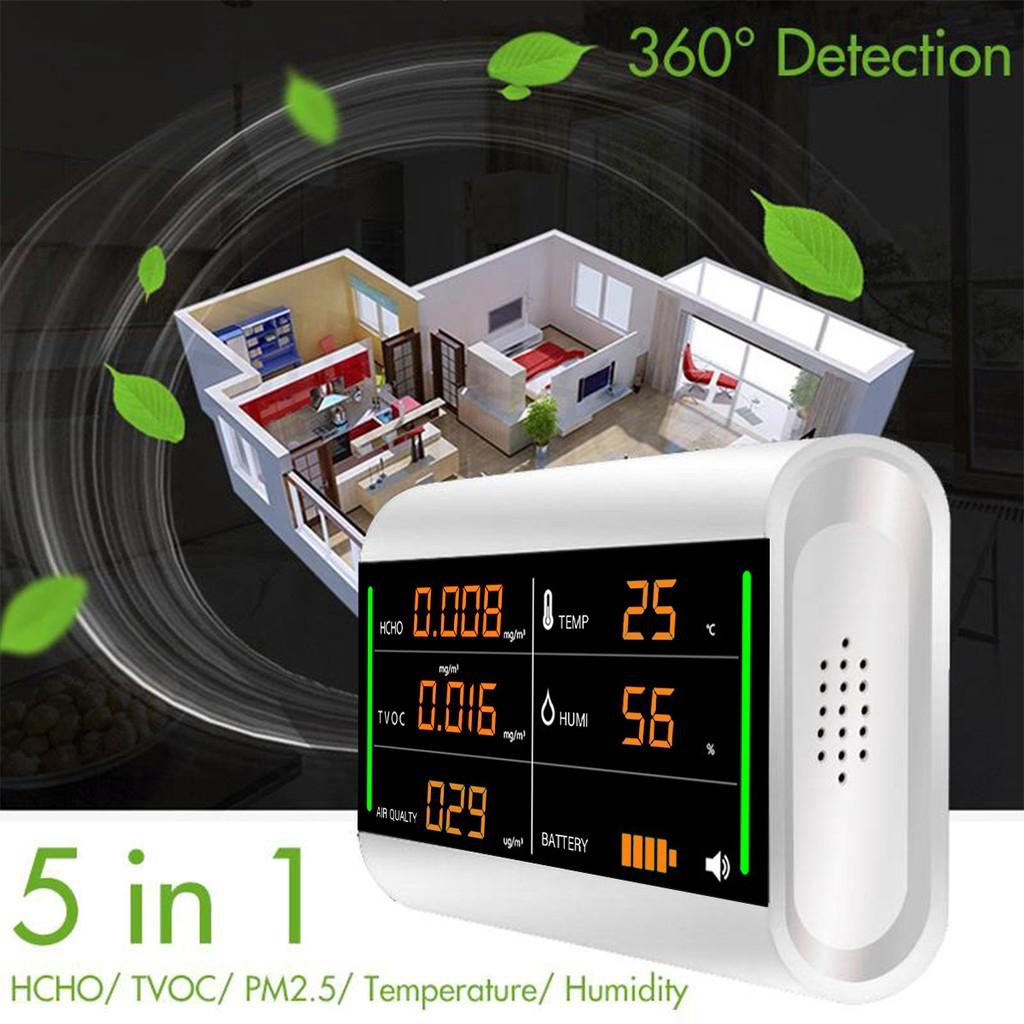 Digital  Formaldehyde Air Quality Detector Benzene/Dust/Temperature/Humidity Meter Monitor Tester New