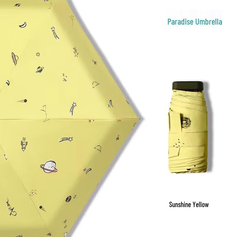 Paradise Compact Automatic Five-Fold UV Umbrella