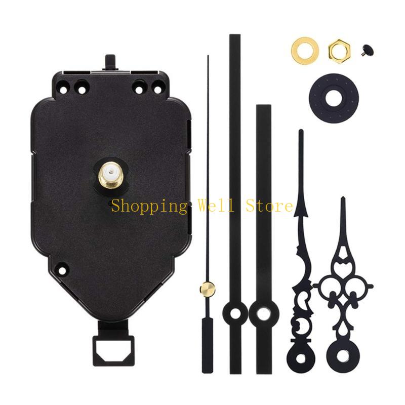 

KX4B Pendulum Clock Mechanism Set Wall Clock Repair Kits with Different Hands Clock Motor Replacement for Customization