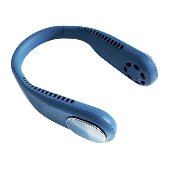 Mini Bladeless Neck Fan with USB Charging 4000mAh Portable Cooling Fan 3 Speeds 7H Battery Light Quiet Travel Fan for Outdoor Travel Office