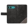 For Sony Xperia 10 VII Leather Case Geometric Line Design Wallet Phone Cover with Wrist Strap