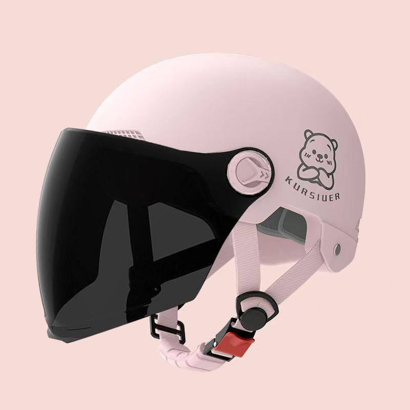 1 Piece Battery Motorcycle Summer Universal Four-Season Sun Protection Safety Helmet Half Helmet Electric Car Women'S Helmet