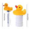 Cute Duck Floating Pool Dispenser Thermometer Kit Outdoor Pools Cleaning