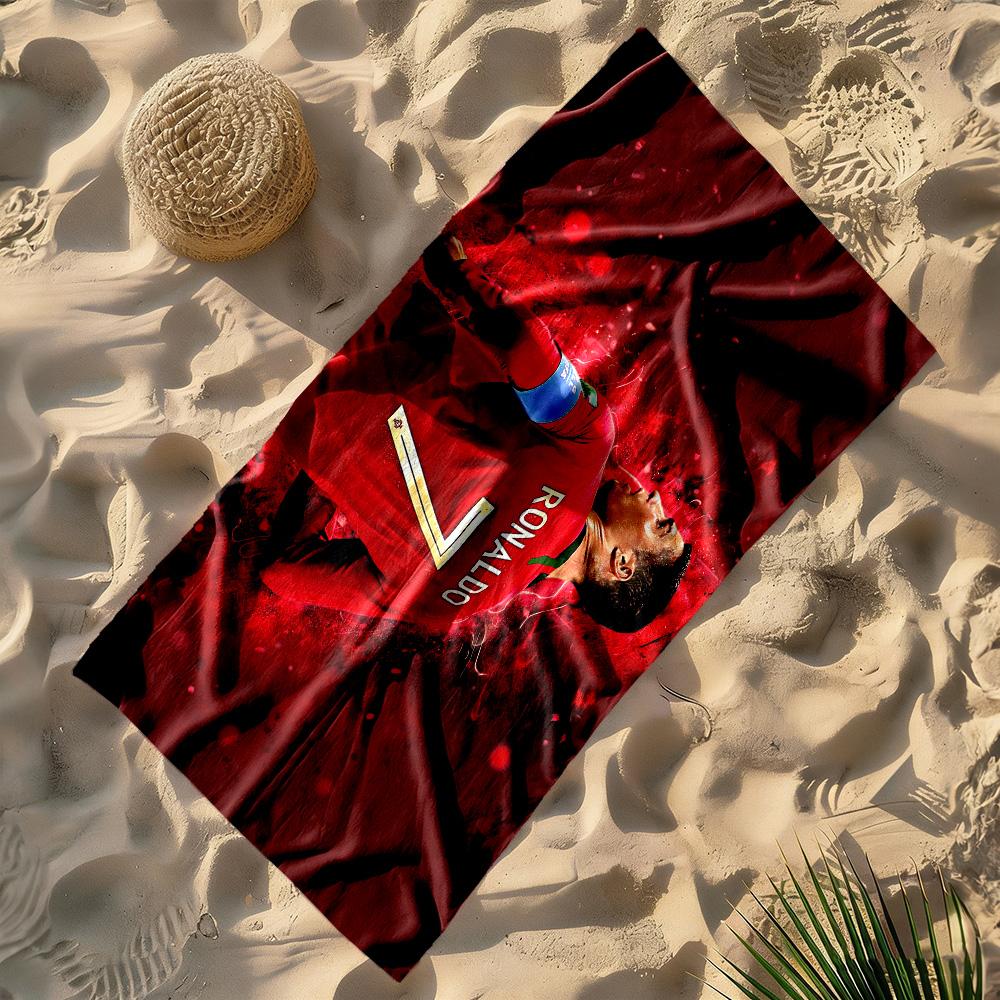 Ronaldo's Juventus Debut Beach Towel High Absorbency & Quick-Dry Comfortable Lightweight