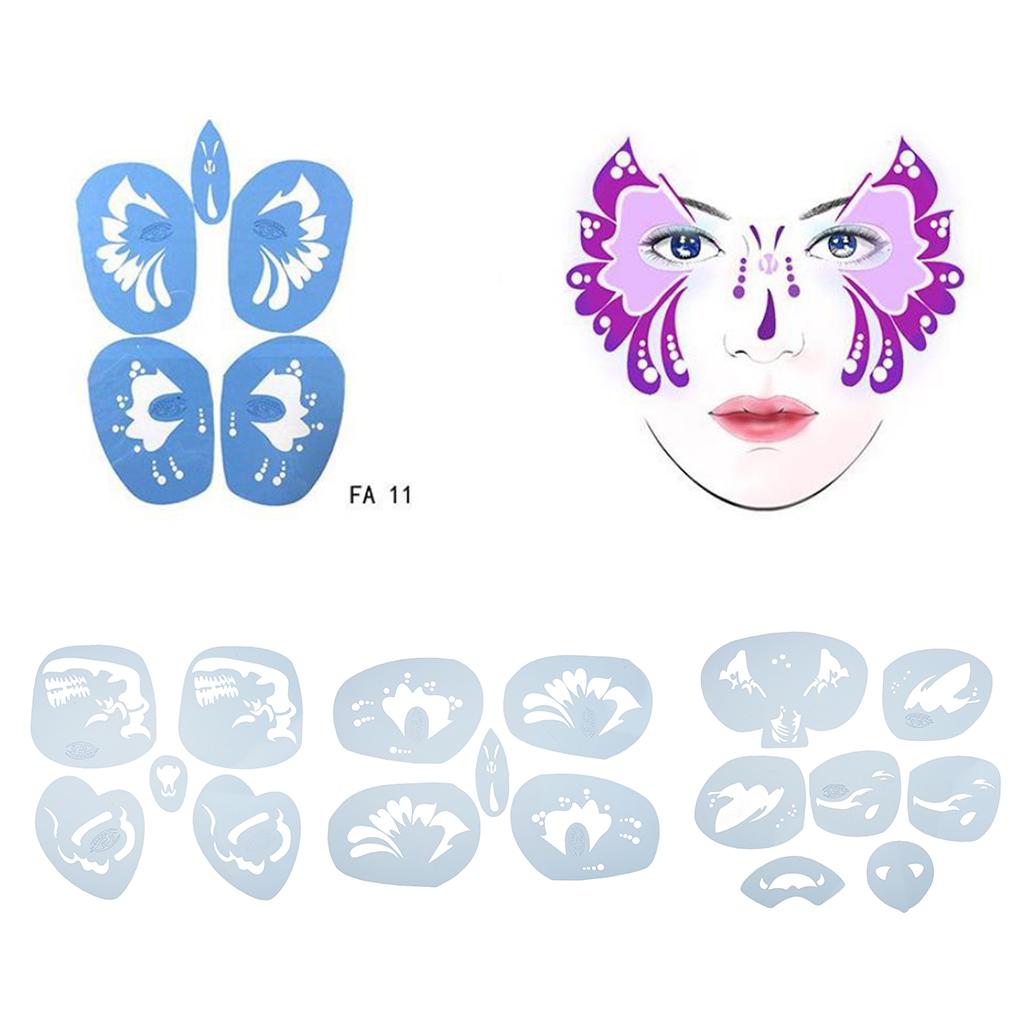 Paint Template For Halloween Festival Makeup