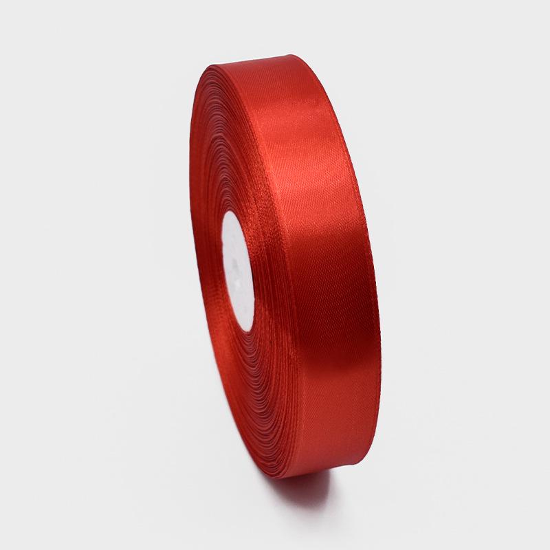 Festive Red Ribbon Set: Streamer, Wedding Decor, Blessing Card & Flower Cake Satin Ribbon