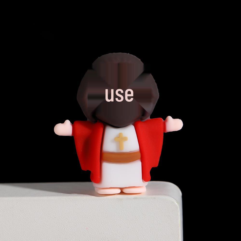 Creative Easter Ornaments: Painted Egg & Cartoon Rabbit Plush Toys for Home Decor & Gifts