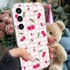 Fresh Fruit Phone Case For Samsung Galaxy Transparent Cover A52 A12 A51 S21 Edge S22ULTRA S23 S24 S20LITE Plus Ultra