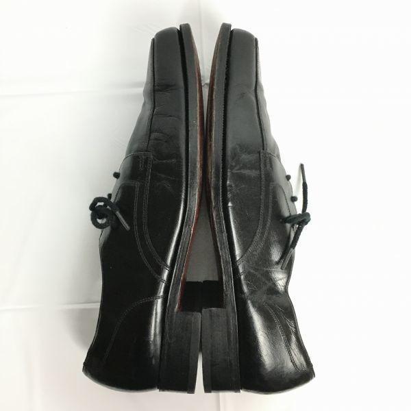 80er-90er Vintage Florsheim U-Tip Businessschuhe Größe 11B 27.5-28.5 Schwarz Herren(GEBRAUCHT)