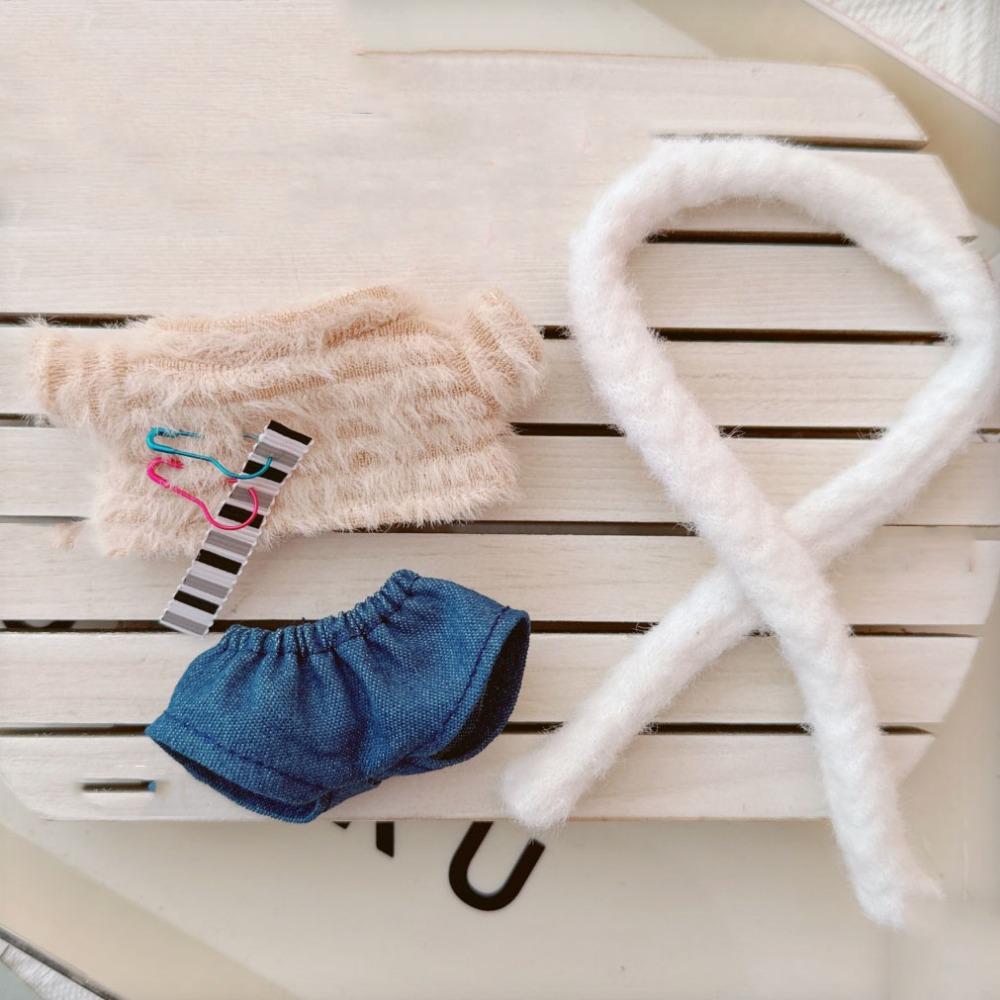 

Pants Labubu Doll s Clothes Plush 10cm Cotton Doll Clothes Cotton Doll Accessories 1 set