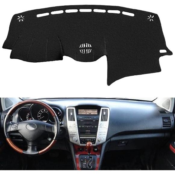 Dash Cover Mat  Fit For 2004-2006 Lexus RX330,2007-2009 RX350, 2006-2008 RX400H, Dashboard Cover Pad Carpet Protector With Cutout For Speaker (Black)