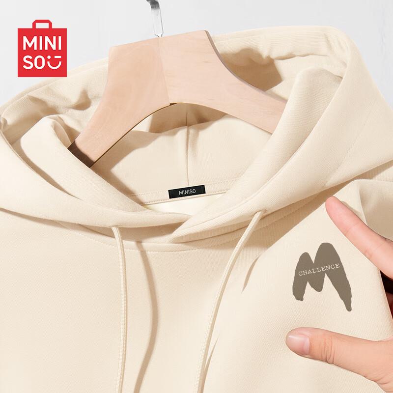 

MINISO Мужская толстовка с капюшоном на флисовой подкладке в американском стиле 2XL
