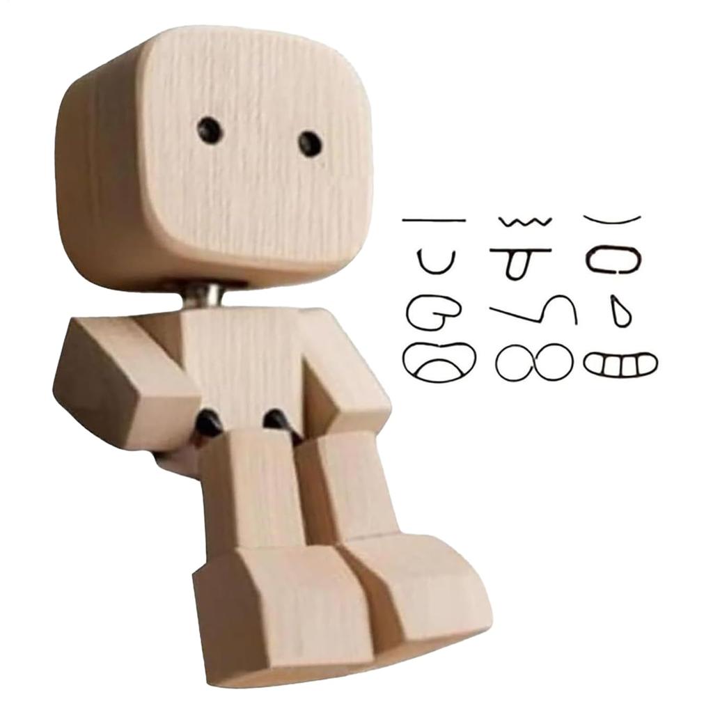 Parlayildiz Autoanhänger | Schwingende Holzpuppen-Dekoration - Bewegliche Gelenkige Holz-Autozubehör