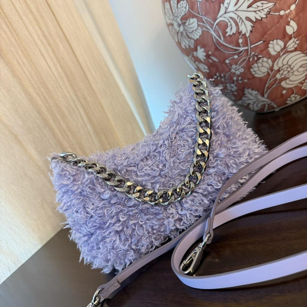 Commuting Crossbody Bag Satchel Bag Furry Bag Stuffed Bag